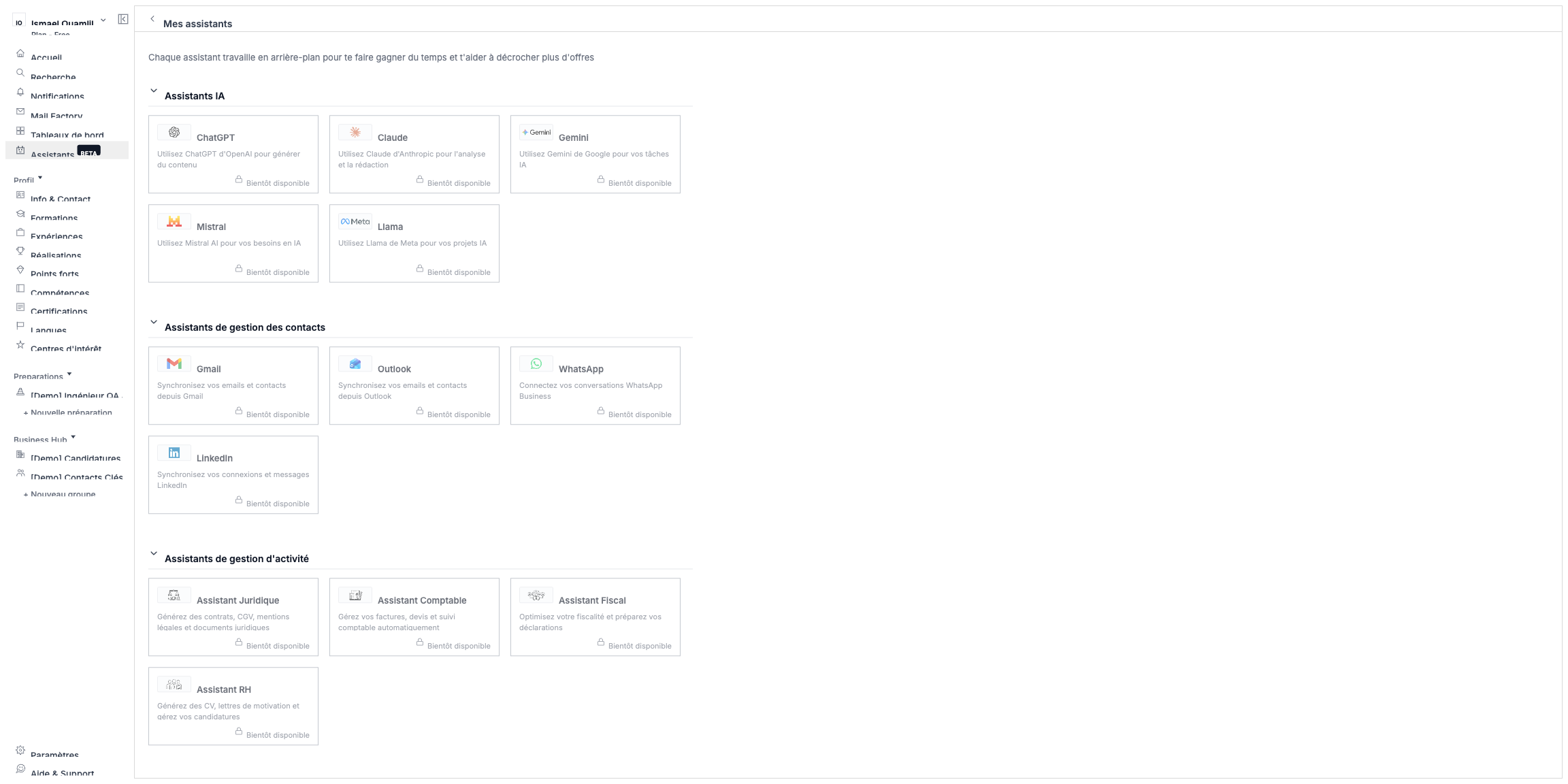 Interview simulation with AI scoring