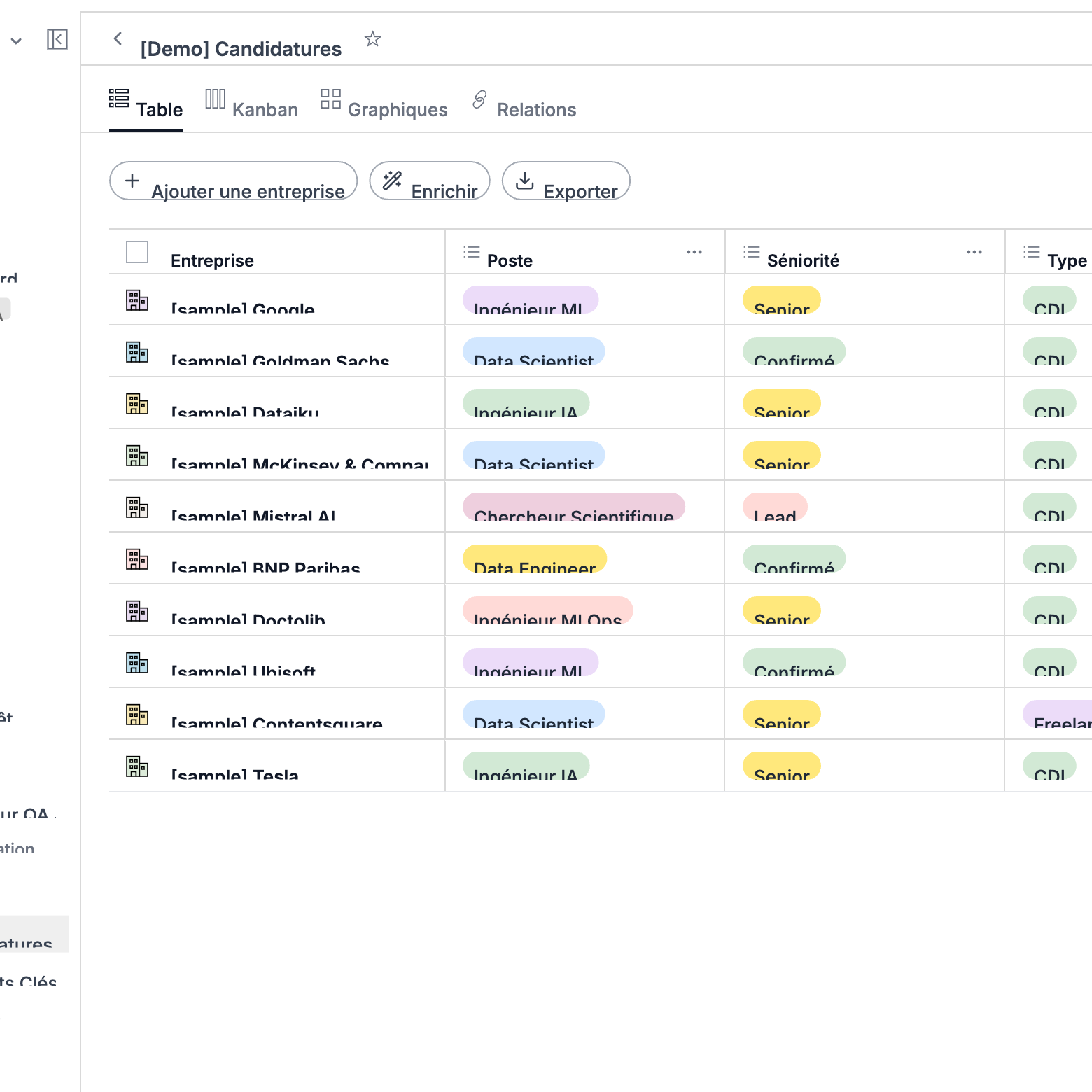 Adding a new application in Traject